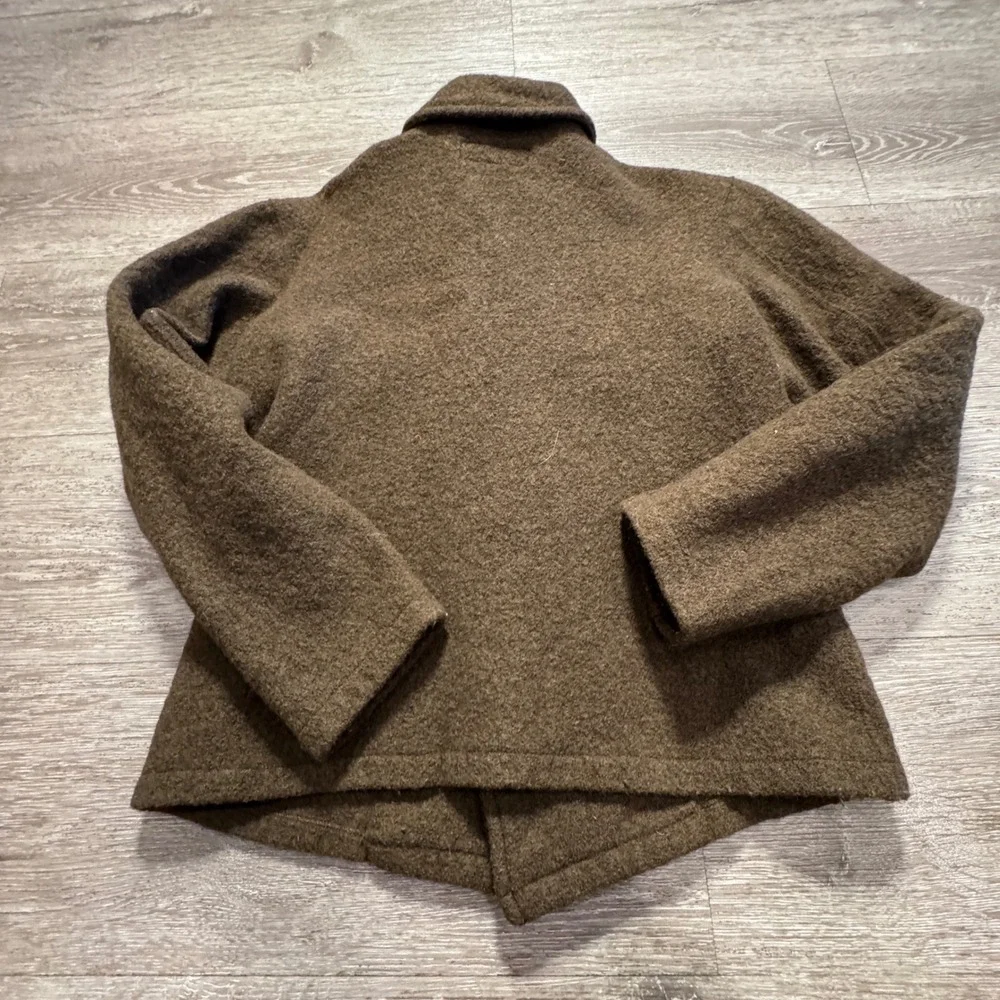 Buck Mason Jacket Mens XS Olive Green Avalanche Shirt Merino Wool CPO Workwear